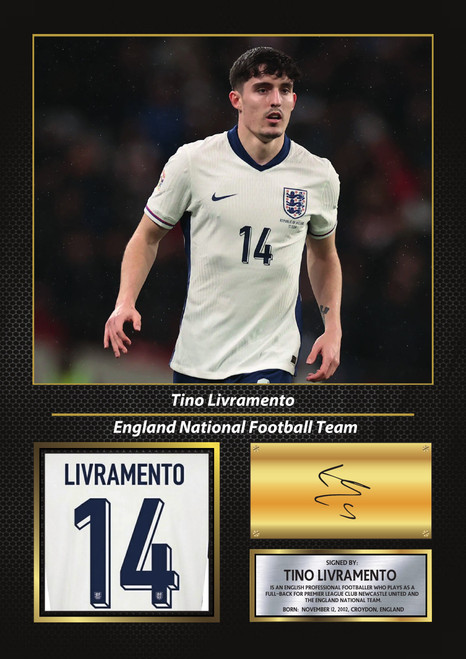 Tino Livramento England World Cup 2026 Poster Print