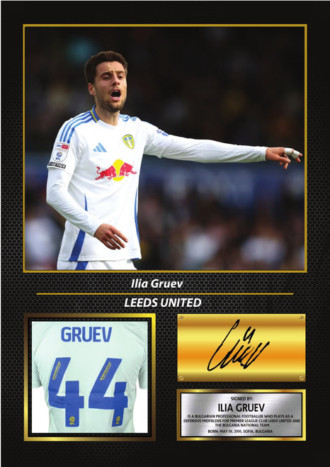 Ilia Gruev Leeds United Poster Print