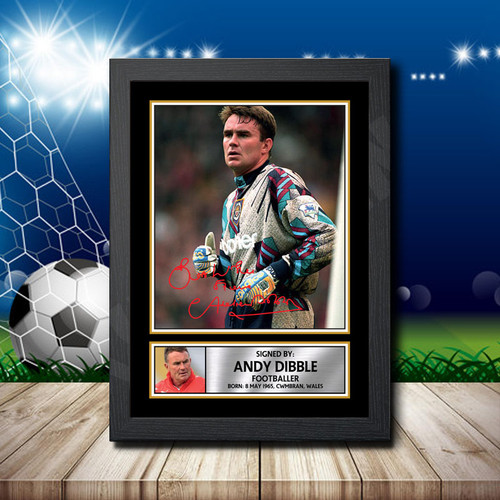 Andy Dibble printed autograph poster print