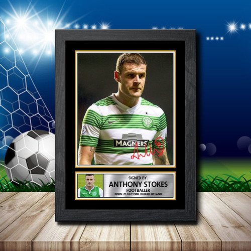 Anthony Stokes Action Shot Edition printed autograph poster print