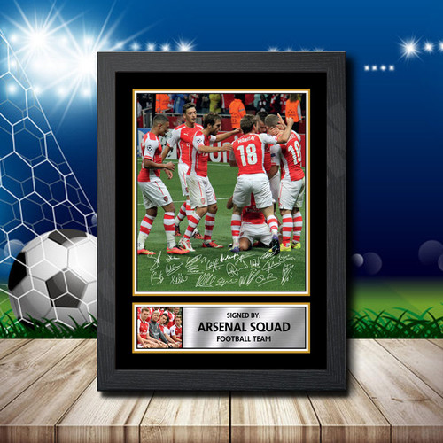Arsenal Squad printed autograph poster print - view 2