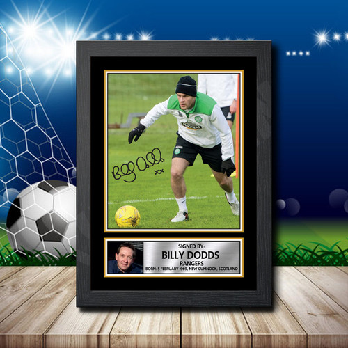 Billy Dodds printed autograph poster print - view 2