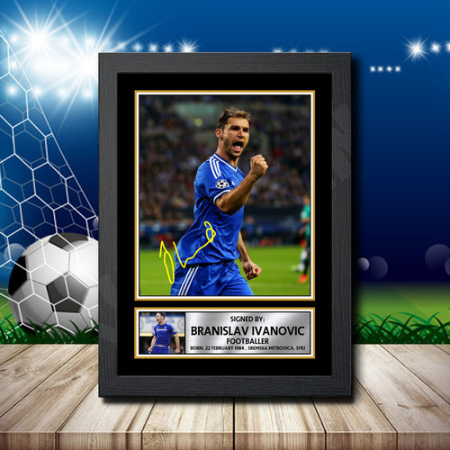 Branislav Ivanovic printed autograph poster print
