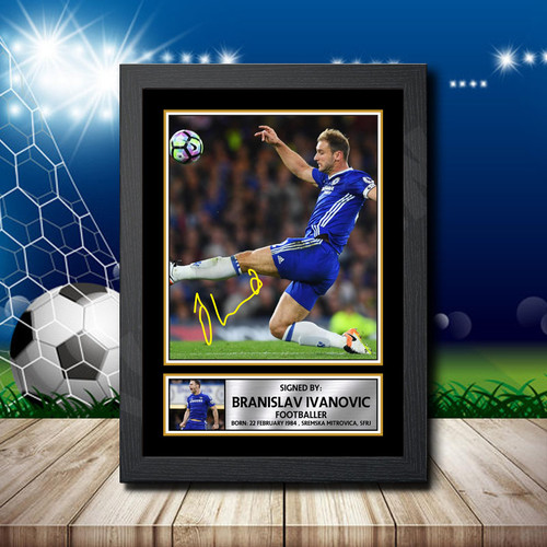 Branislav Ivanovic printed autograph poster print