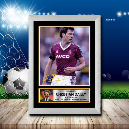 Christian Dailly West Ham printed autograph poster print - view 2