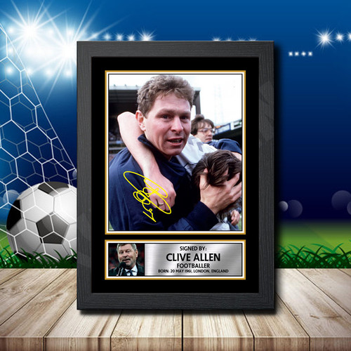 Clive Allen printed autograph poster print