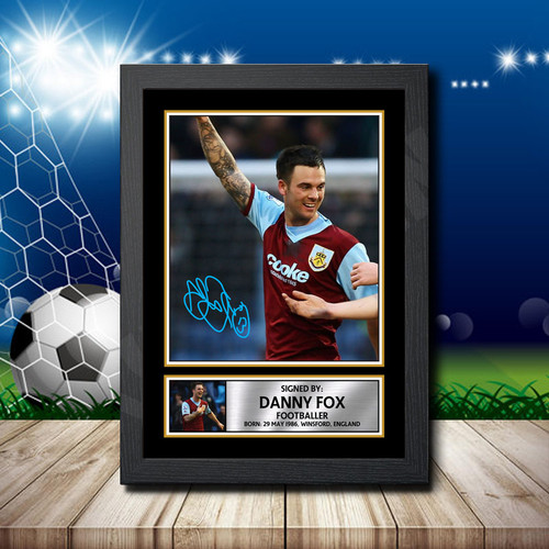 Danny Fox Action Shot Edition printed autograph poster print