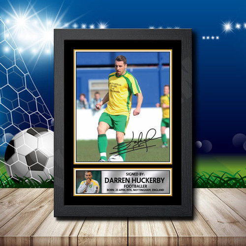 Darren Huckerby printed autograph poster print