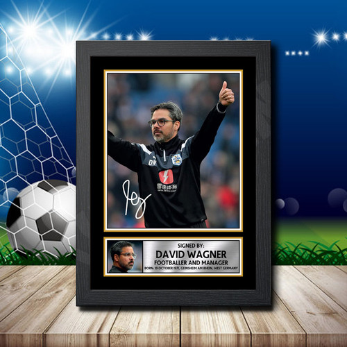 David Wagner printed autograph poster print