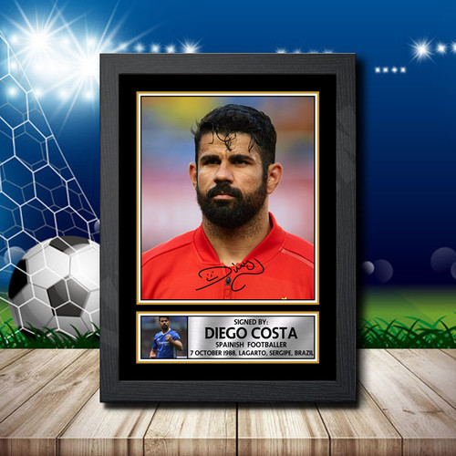 Diego Costa printed autograph poster print