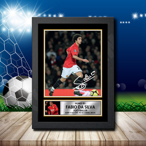 Fabio Da Silva printed autograph poster print