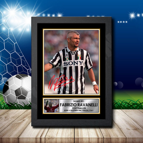 Fabrizio Ravanelli printed autograph poster print - view 2