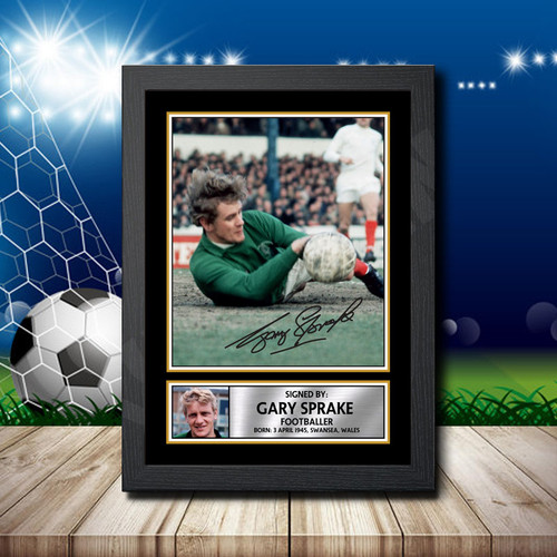 Gary Sprake printed autograph poster print