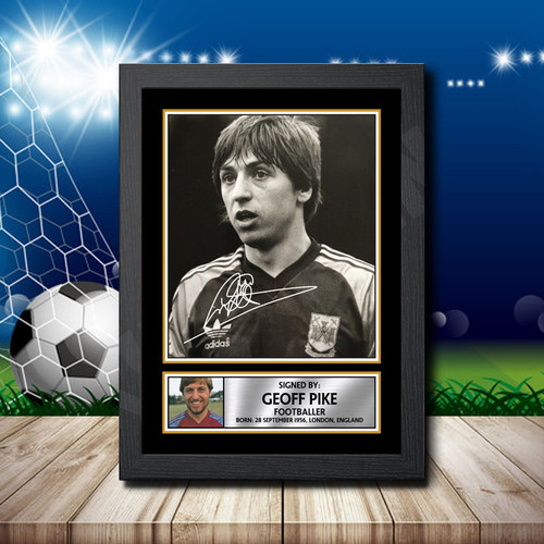 Geoff Pike printed autograph poster print