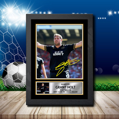 Grant Holt Action Shot Edition printed autograph poster print
