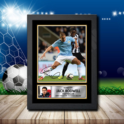 Jack Rodwell printed autograph poster print