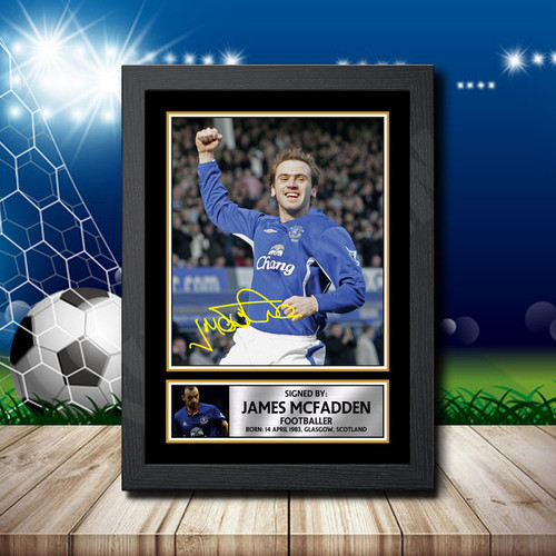 James Mcfadden printed autograph poster print