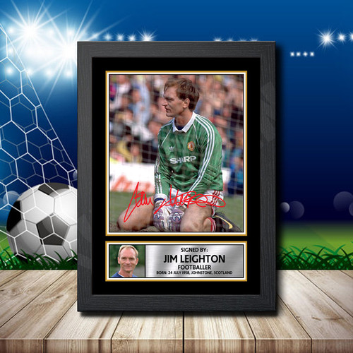 Jim Leighton printed autograph poster print