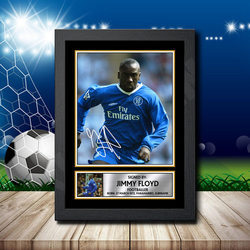 Jimmy Floyd Action Shot Edition printed autograph poster print
