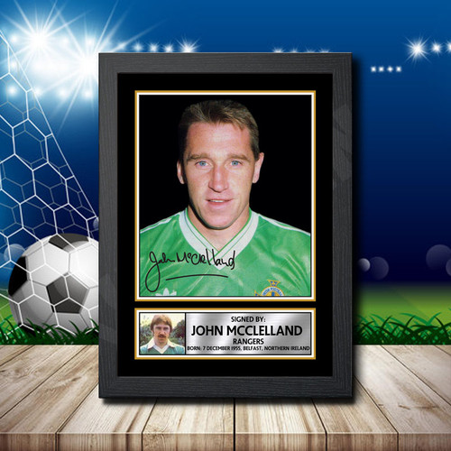 John Mcclelland printed autograph poster print