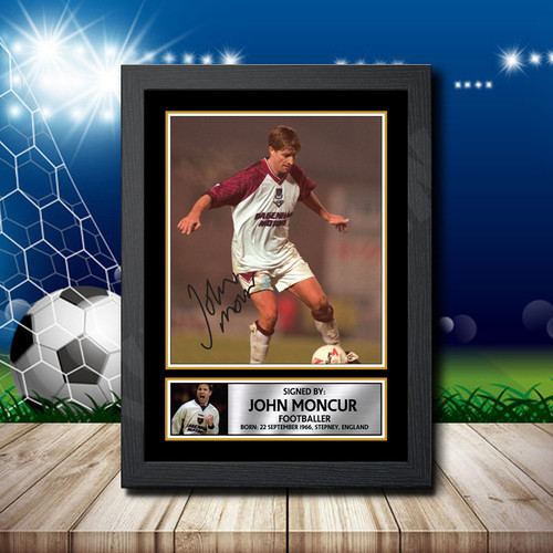 John Moncur printed autograph poster print