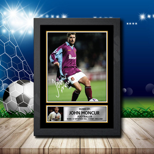 John Moncur printed autograph poster print