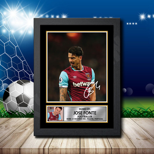 Jose Fonte printed autograph poster print