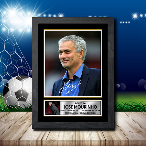 Jose Mourinho printed autograph poster print