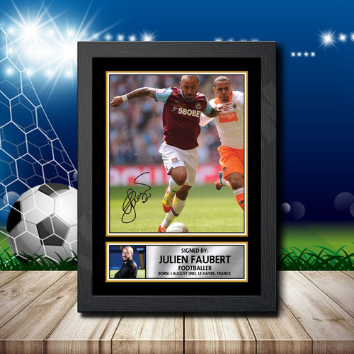 Julien Faubert printed autograph poster print