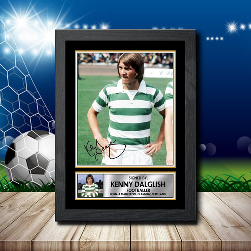 Kenny Dalglish 2 printed autograph poster print