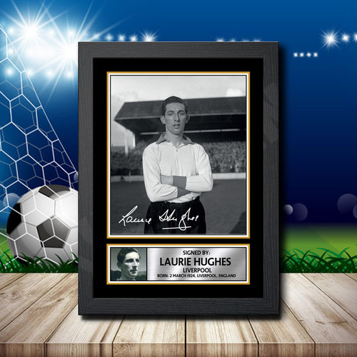 Laurie Hughes printed autograph poster print
