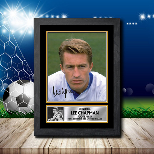 Lee Chapman printed autograph poster print