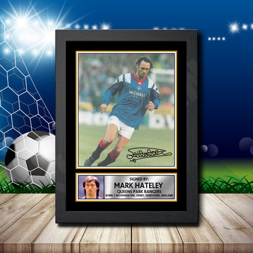 Mark Hateley printed autograph poster print
