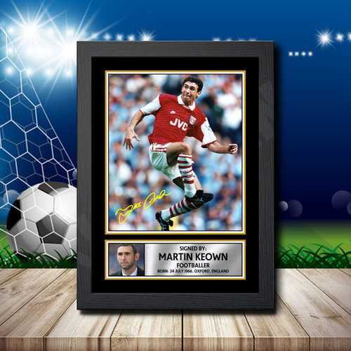 Martin Keown printed autograph poster print