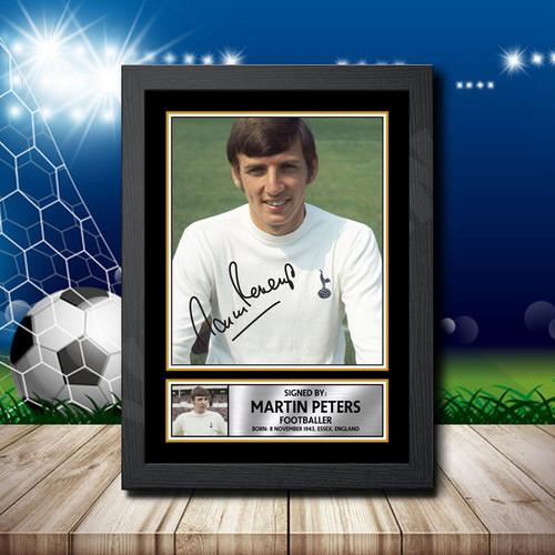 Martin Peters printed autograph poster print
