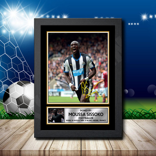 Moussa Sissoko Portrait Edition printed autograph poster print