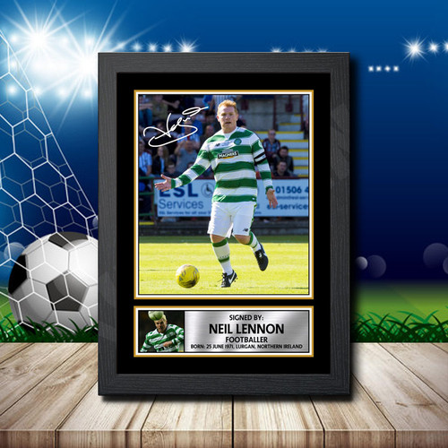 Neil Lennon printed autograph poster print
