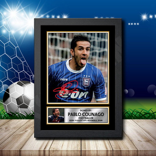 Pablo Counago printed autograph poster print