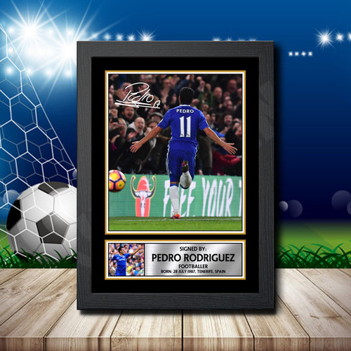 Pedro Rodriguez printed autograph poster print