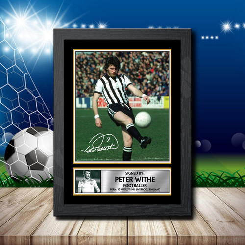 Peter Withe printed autograph poster print