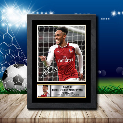 Pierre Emerick Aubameyang printed autograph poster print