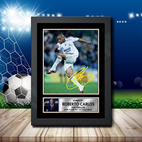Roberto Carlos printed autograph poster print