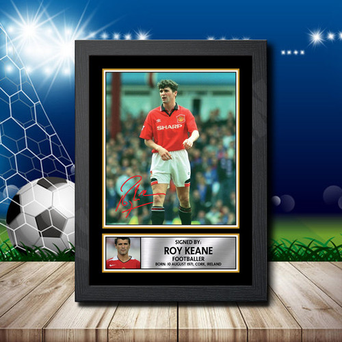 Roy Keane printed autograph poster print