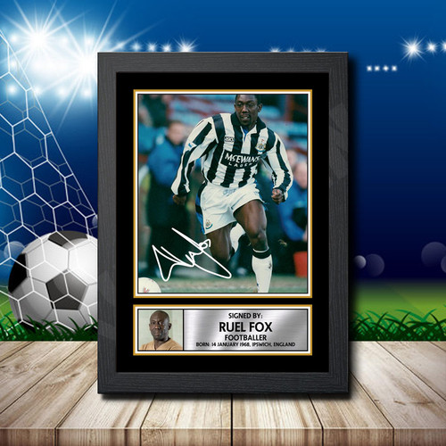 Ruel Fox printed autograph poster print