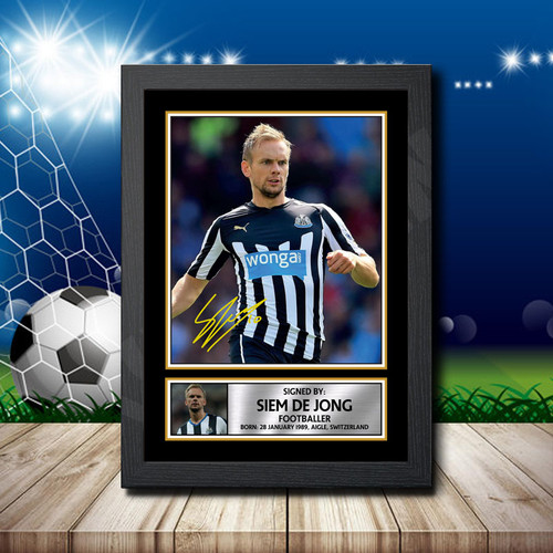 Siem De Jong printed autograph poster print