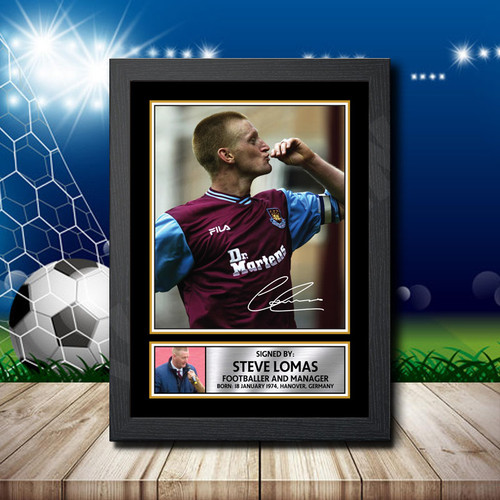 Steve Lomas Portrait Edition printed autograph poster print