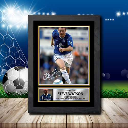 Steve Watson printed autograph poster print