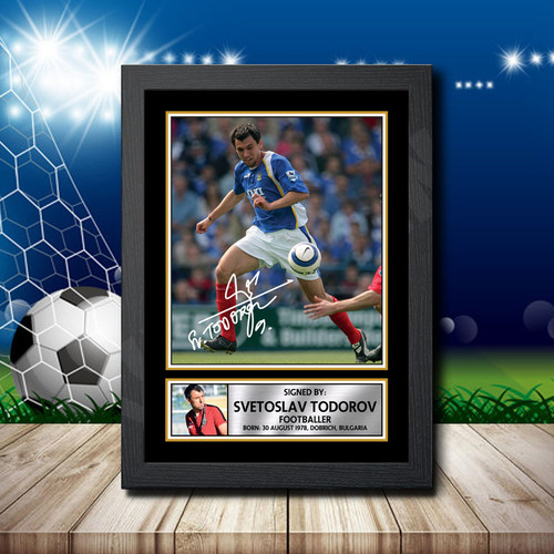 Svetoslav Todorov printed autograph poster print