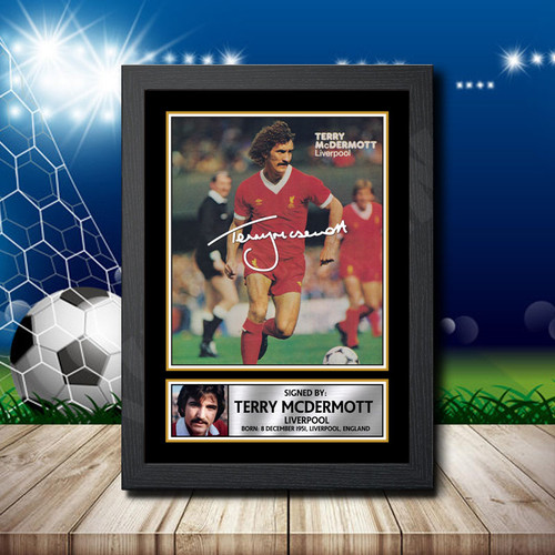 Terry Mcdermott printed autograph poster print