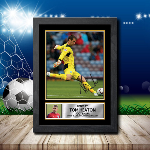 Tom Heaton printed autograph poster print